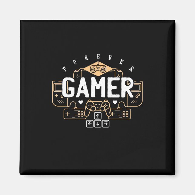 Gamer-Geschenk | Forever Gamer Magnet (Vorne)