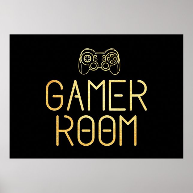 Gamer-Geschenk | Gamer Room Poster (Vorne)