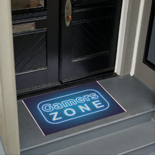 Gamer-Geschenk   Gamers Zone Neon Fußmatte