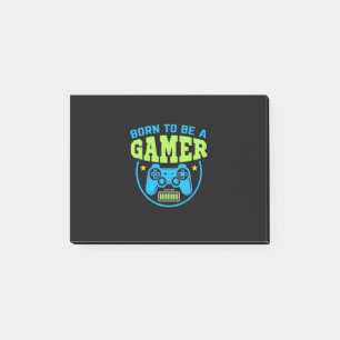 Gamer-Geschenk   Geboren, Gamer zu sein Post-it Klebezettel