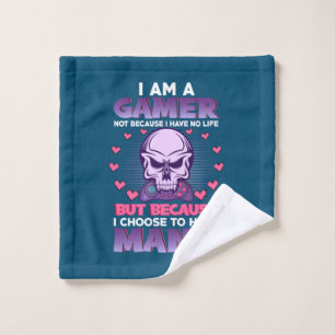 Gamer-Geschenk Ich bin ein Gamer Waschlappen