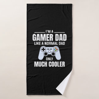 Gamer-Geschenk | Ich bin Vater eines Gamers Badehandtuch