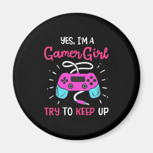 Gamer-Geschenk Ja, ich bin ein Gamer Girl Magnet