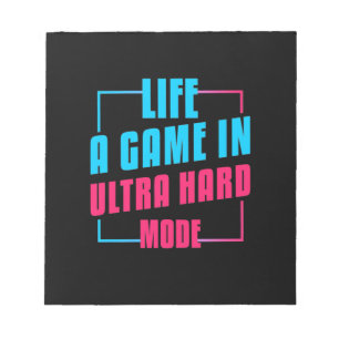 Gamer-Geschenk Lebensdauer eines Spiels im Ultra Notizblock