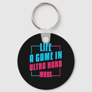 Gamer-Geschenk Lebensdauer eines Spiels im Ultra Schlüsselanhänger