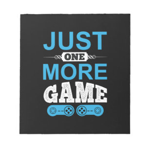 Gamer-Geschenk nur ein weiteres Spiel Notizblock