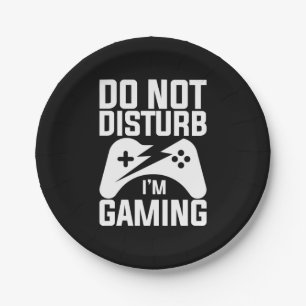 Gamer-Geschenk   Störe nicht, dass ich spiele Pappteller
