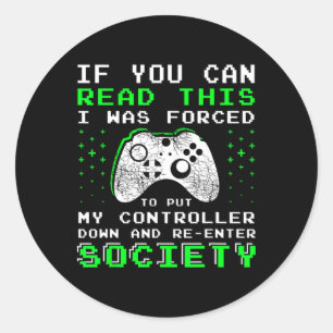 Gamer Geschenke für Jugendliche - Wenn Sie diese h Runder Aufkleber