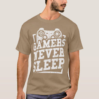Gamer-Geschenke Lustige Gamer schlafen nie Videosp T-Shirt