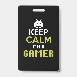 Gamer Gift Behielt Calm I Bin A Gamer Ausweis