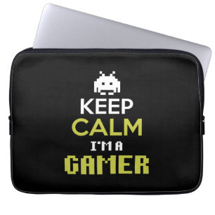 Gamer Gift Behielt Calm I Bin A Gamer Laptopschutzhülle