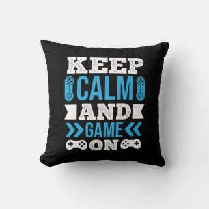 Gamer Gift Behielt Ruhe und Spiel auf Kissen
