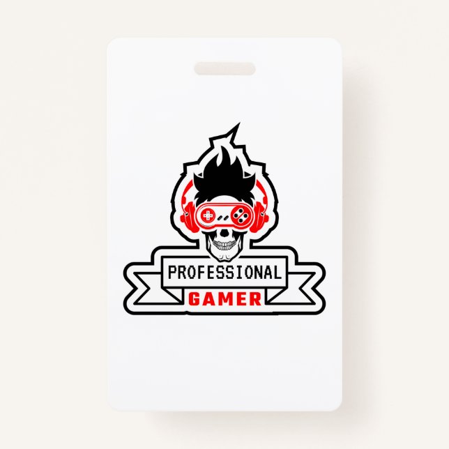 Gamer Gift Beruflich Gamer Ausweis (Vorderseite)