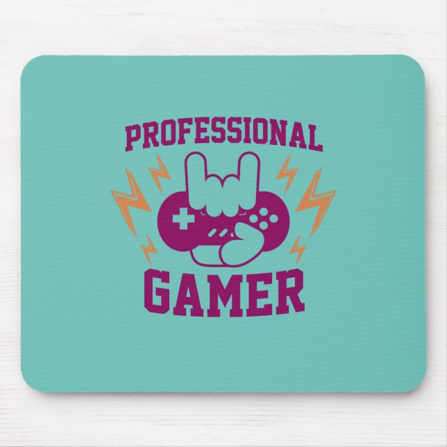 Gamer Gift Beruflich Gamers Mousepad (Vorne)