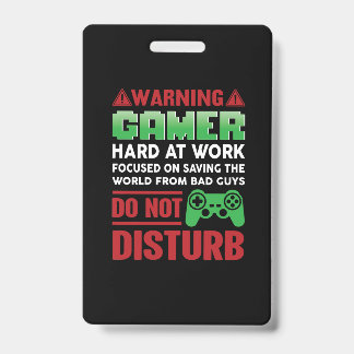 Gamer Gift Gamer Hard Work Ausweis