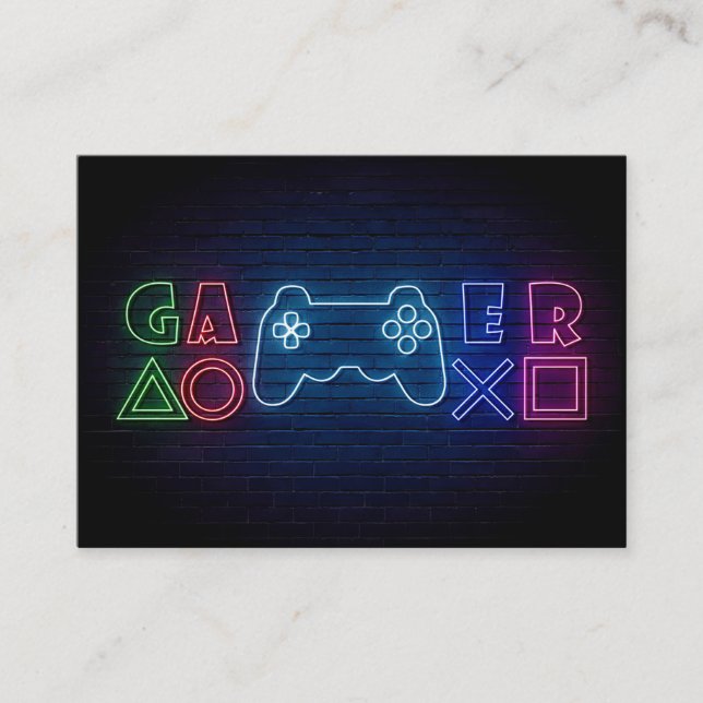 Gamer Gift | Gamer Online Visitenkarte (Vorderseite)
