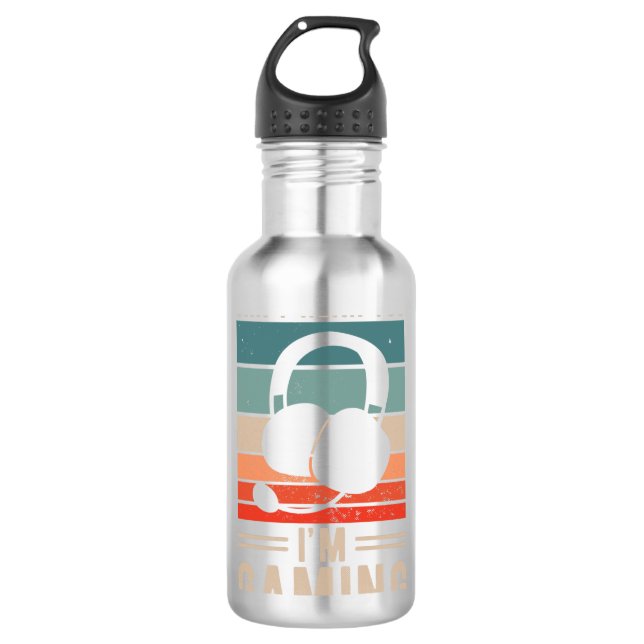 Gamer Gift Gaming Edelstahlflasche (Vorderseite)