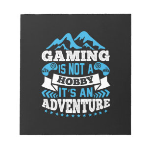 Gamer Gift Gaming ist kein Hobby Notizblock