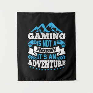 Gamer Gift Gaming ist kein Hobby Wandteppich