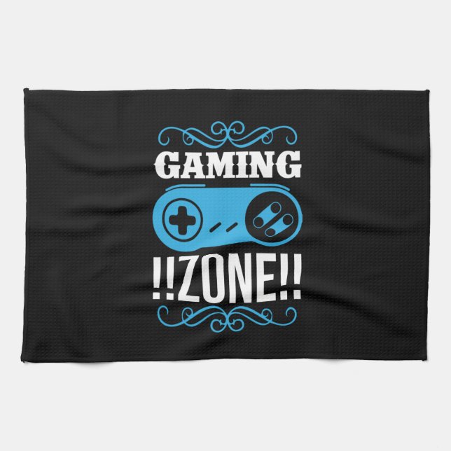 Gamer Gift Gaming Zone Geschirrtuch (Horizontal)