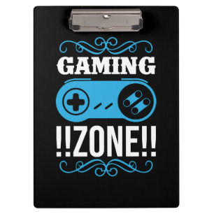Gamer Gift Gaming Zone Klemmbrett