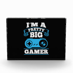 Gamer Gift Ich bin ein Hübscher Big Gamer Fotoblock
