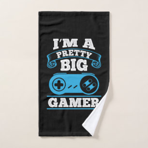 Gamer Gift Ich bin ein Hübscher Big Gamer Handtuch