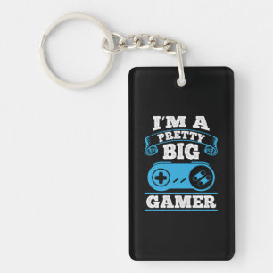 Gamer Gift Ich bin ein Hübscher Big Gamer Schlüsselanhänger
