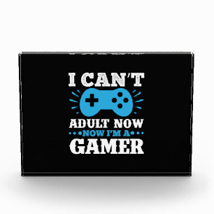 Gamer Gift Jetzt bin ich Gamer Fotoblock