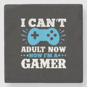 Gamer Gift Jetzt bin ich Gamer Steinuntersetzer