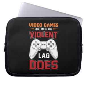 Gamer Gift Video Games Lag macht Laptopschutzhülle
