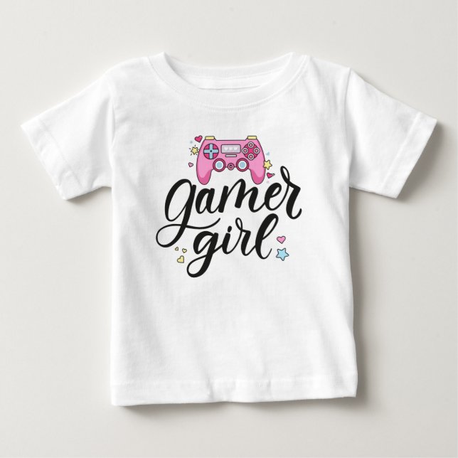 Gamer Girl Baby T-shirt (Vorderseite)