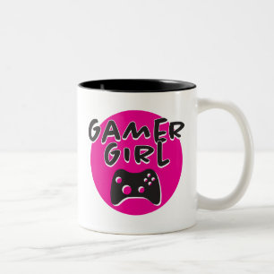 Gamer Girl Black 11 oz Mug à deux tons