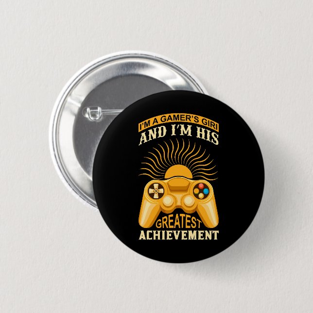 Gamer Girl Button (Vorne & Hinten)