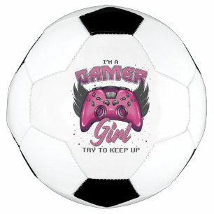 Gamer Girl Design Fußball