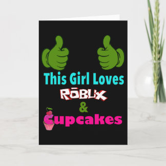 Gamer Girl Design Sagt Dieses Mädchen Liebt Robux  Karte