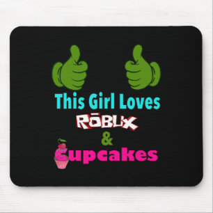 Gamer Girl Design Sagt Dieses Mädchen Liebt Robux Mousepad