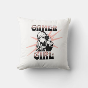 Gamer Girl   Gaming Kissen