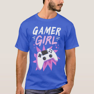 Gamer Girl Gaming-Streaming-Videospiele-Geschenk F T-Shirt