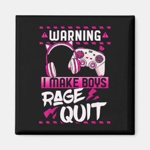 Gamer Girl Gaming Video Games Streamer Magnet