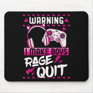 Gamer Girl Gaming Video Games Streamer Mousepad
