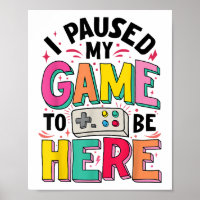 Gamer Girl Ich hielt mein Spiel an, um hier lustig