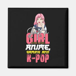 Gamer Girl Just a Girl, die Lieben anime Gaming un Magnet