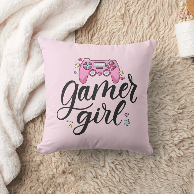 Gamer Girl Kissen (Decke)