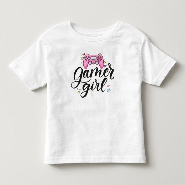 Gamer Girl Kleinkind T-shirt (Vorderseite)