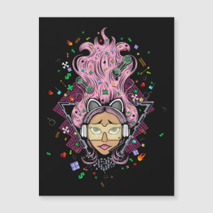 Gamer Girl Magnetkarte