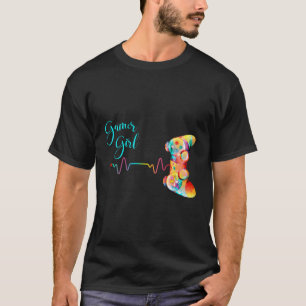 Gamer Girl Niedlich Video Game Liebhaber Gaming He T-Shirt