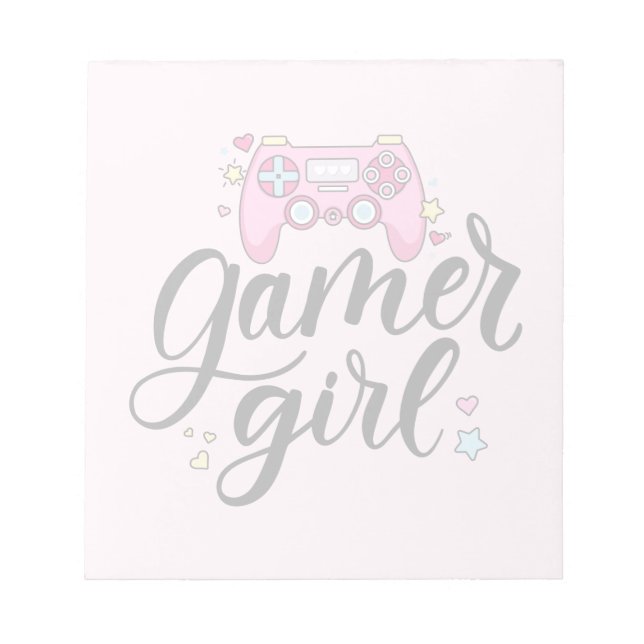 Gamer Girl Notizblock (Vorderseite)