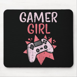 Gamer Girl Pink Game Controller Niedlich Video Gam Mousepad