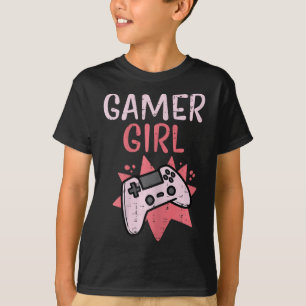 Gamer Girl Pink Game Controller Niedlich Video Gam T-Shirt
